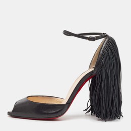 Christian Louboutin: Чёрные сандалии 