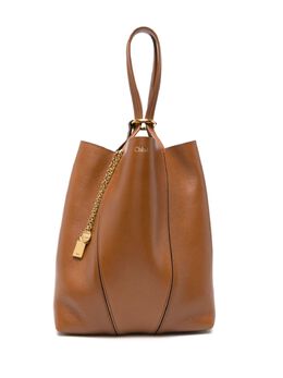 Chloé: Коричневая сумка-шоппер 