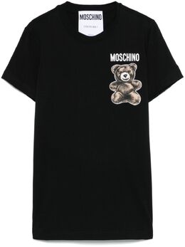 Moschino: Футболка  Leo Teddy с принтом