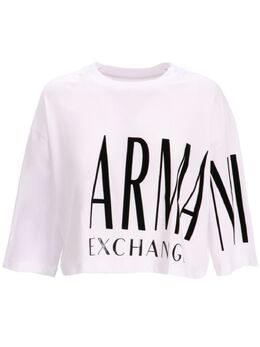 Armani Exchange: Футболка с принтом 