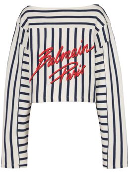 Balmain: Топ в полоску 