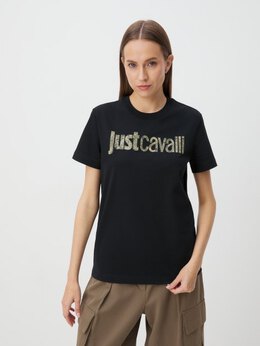 Just Cavalli: Чёрная футболка 