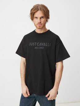 Just Cavalli: Чёрная футболка 