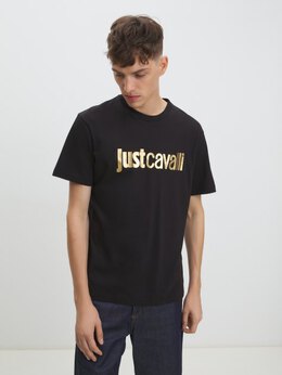 Just Cavalli: Чёрная футболка 