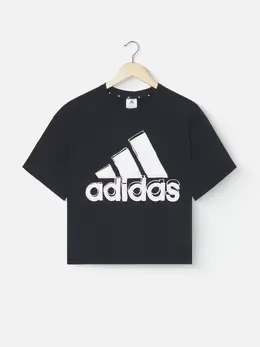 Adidas: Чёрная футболка 