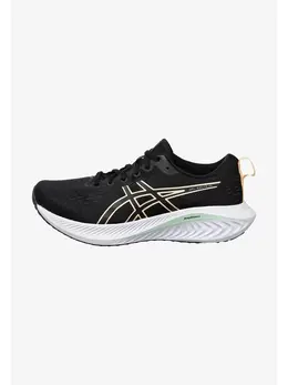 Asics: Чёрные кроссовки 