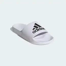 adidas: Белые шлёпанцы 