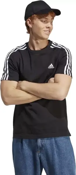 adidas: Чёрная футболка 