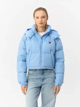 Tommy Jeans: Синий пуховик 