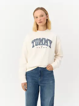 TOMMY HILFIGER: Белый свитшот 