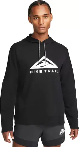 Nike: Чёрная толстовка  Trail