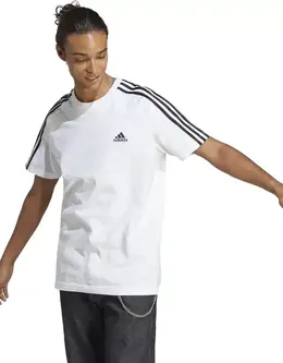 adidas: Белая футболка 