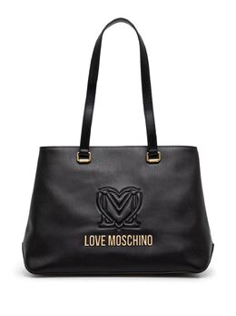 Love Moschino: Чёрная сумка-шоппер 