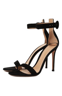 Gianvito Rossi: Чёрные босоножки  Portofino 105