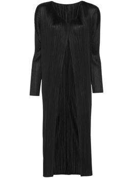 Pleats Please Issey Miyake: Длинный кардиган 