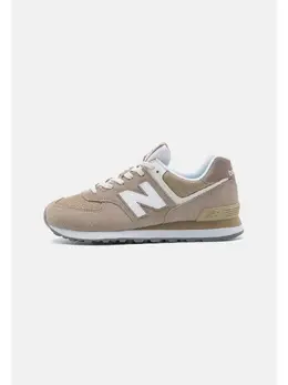 New Balance: Бежевые кроссовки  574