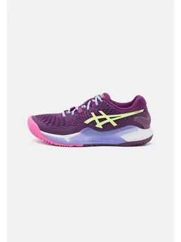 Asics: Бордовые кроссовки 