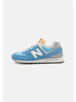 New Balance: Синие кроссовки  574