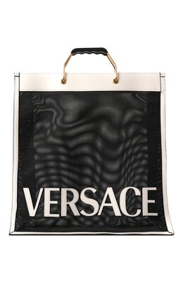 Versace: Чёрная сумка 