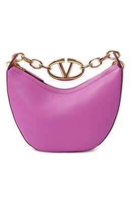 Valentino: Фиолетовая сумка  VLogo