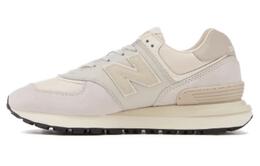 New Balance: Белые кроссовки  574