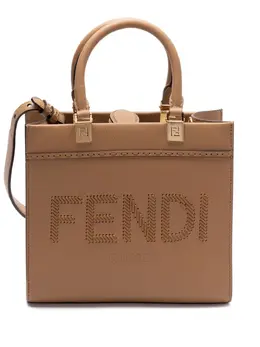 Fendi: Коричневая сумка  Sunshine