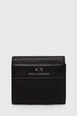 Armani Exchange: Чёрный кошелёк 