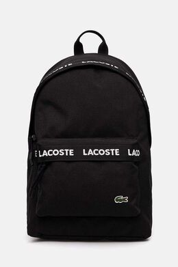 Lacoste: Чёрный рюкзак 