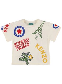 KENZO KIDS: Хлопковая футболка 