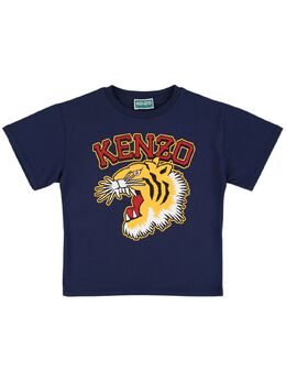 KENZO KIDS: Хлопковая футболка 