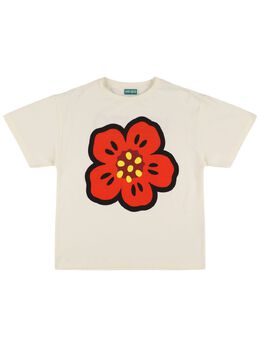 KENZO KIDS: Хлопковая футболка 