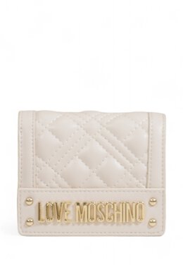 LOVE MOSCHINO: Бежевый кошелёк 