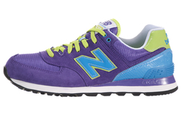 New Balance: Фиолетовые кроссовки  574