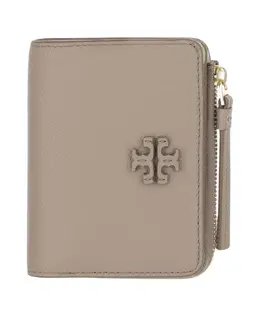 Tory Burch: Бежевый кошелёк 