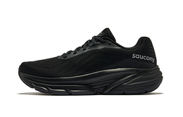 Saucony: Чёрные кроссовки 