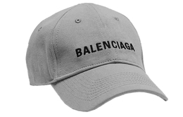 Balenciaga: Серая кепка 