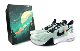Nike: Зелёные кроссовки  Air Max