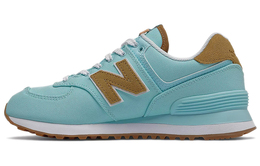 New Balance: Голубые кроссовки  574