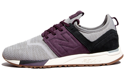 New Balance: Серые кроссовки 