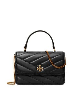 Tory Burch: Чёрный кошелёк  Kira Chevron