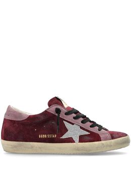 Golden Goose: Бордовые кроссовки  Super Star