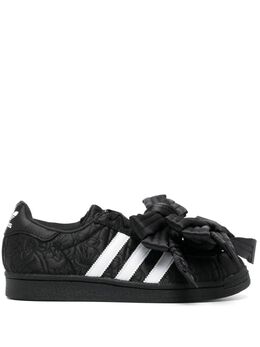 adidas: Чёрные кроссовки  Superstar