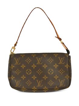 Louis Vuitton Pre-Owned: Коричневый клатч 