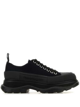 Alexander McQueen: Чёрные кроссовки  Tread Slick