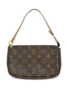 Louis Vuitton Pre-Owned: Коричневый клатч 