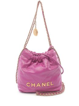 CHANEL Pre-Owned: Фиолетовая сумка 