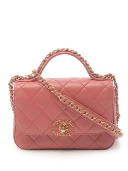 CHANEL Pre-Owned: Розовая сумка 