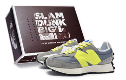New Balance: Серые кроссовки  327