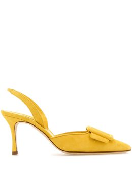 Manolo Blahnik: Жёлтые туфли  Maysli