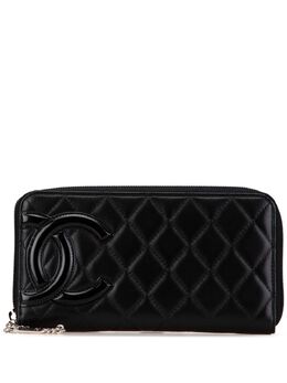 CHANEL Pre-Owned: Чёрный кошелёк 